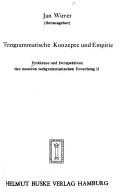 Cover of: Textgrammatische Konzepte und Empirie by Jan Wirrer