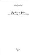 Cover of: Heinrich von Kleist und das Prinzip der Gestaltung
