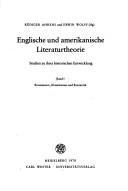 Cover of: Englische und amerikanische Literaturtheorie: Studien zu ihrer histor. Entwicklung