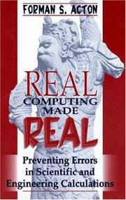 Cover of: REAL computing made real: preventing errors in scientific and engineering calculations