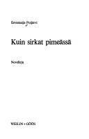 Cover of: Kuin sirkat pimeässä: novelleja
