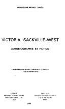 Cover of: Victoria Sackville-West: autobiographie et fiction