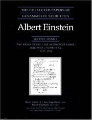 Cover of: The Collected Papers of Albert Einstein, Volume 4: The Swiss Years by Albert Einstein