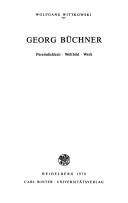 Georg Büchner by Wolfgang Wittkowski