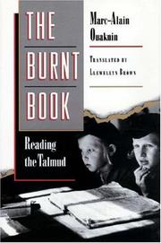 Cover of: The burnt book: reading the Talmud