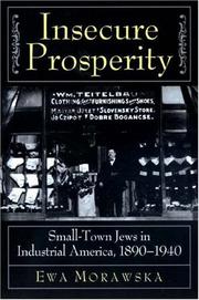 Cover of: Insecure prosperity: small-town Jews in industrial America, 1890-1940