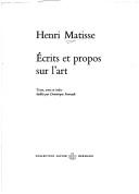 Écrits et propos sur l'art cover