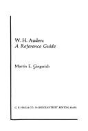 Cover of: W. H. Auden by Martin E. Gingerich