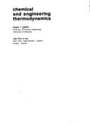 Cover of: Chemical and engineering thermodynamics by Stanley I. Sandler