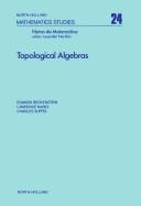 Cover of: Topological algebras