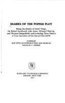 Cover of: Diaries of the Popish Plot by compiled and with an introd. and index by Douglas G. Greene.