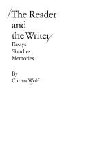 Cover of: The reader and the writer by Christa Wolf