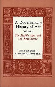 Cover of: A Documentary history of art