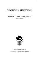 Cover of: Georges Simenon by Lucille Frackman Becker