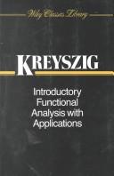 Cover of: Introductory functional analysis with applications | Erwin Kreyszig