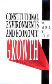 Cover of: Constitutional environments and economic growth