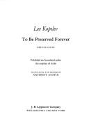 To be preserved forever by Lev Kopelev