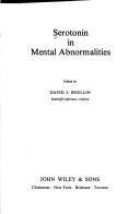 Cover of: Serotonin in mental abnormalities