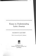 Cover of: Essays in understanding Latin America