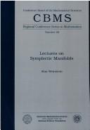 Cover of: Lectures on symplectic manifolds | Weinstein, Alan