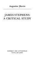 Cover of: James Stephens, a critical study