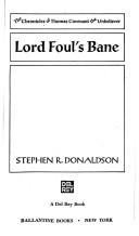 Cover of: Lord Foul's bane by Stephen R. Donaldson