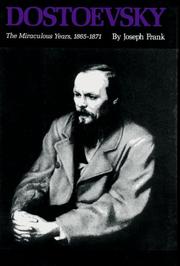 Cover of: Dostoevsky. by Frank, Joseph