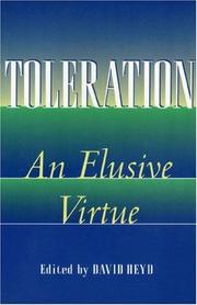 Cover of: Toleration by David Heyd