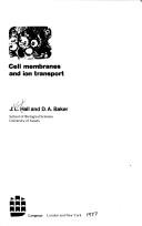Cover of: Cell membranes and ion transport
