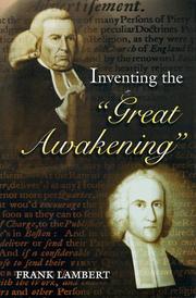 Inventing the "great awakening" by Frank Lambert
