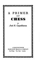 Cover of: A primer of chess