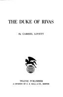 Cover of: The Duke of Rivas