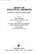 Essays on analytical chemistry by Anders Ringbom