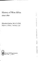 History of West Africa since 1800 by Elizabeth Allo Isichei, Elizabeth Isichei