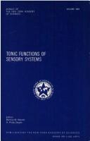 Cover of: Tonic functions of sensory systems
