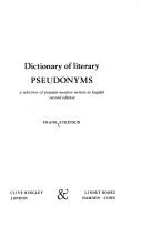 Cover of: Dictionary of literary pseudonyms by Atkinson, Frank