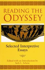 Cover of: Reading the Odyssey: selected interpretive essays