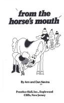 Cover of: From the horse's mouth