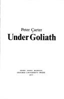 Cover of: Under Goliath by Peter Carter, Peter Carter