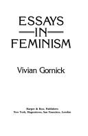 Cover of: Essays in feminism