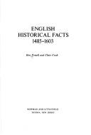 Cover of: English historical facts, 1485-1603