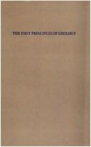 Cover of: A critical examination of the first principles of geology