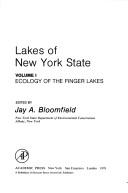 Cover of: Lakes of New York State by edited by Jay A. Bloomfield.