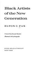 Cover of: Black artists of the new generation by Elton C. Fax