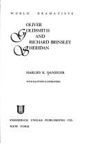 Cover of: Oliver Goldsmith and Richard Brinsley Sheridan