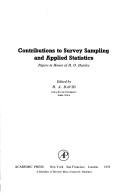 Contributions to survey sampling and applied statistics by H. A. David