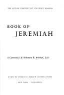 Cover of: Book of Jeremiah: a commentary