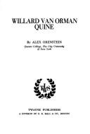 Cover of: Willard Van Orman Quine by Alex Orenstein