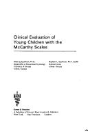 Cover of: Clinical evaluation of young children with the McCarthy scales