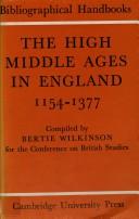 Cover of: The high Middle Ages in England, 1154-1377